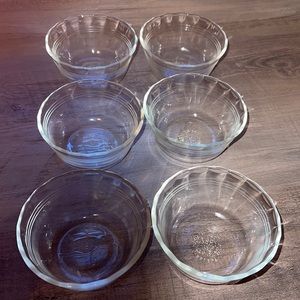Pyrex Set of 6 cute vintage glass dipping 463